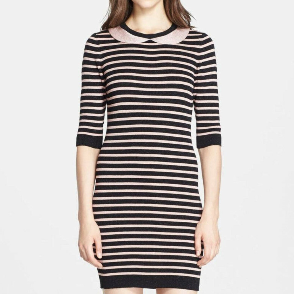 Red Valentino Peter Pan Collar Sweater Dress